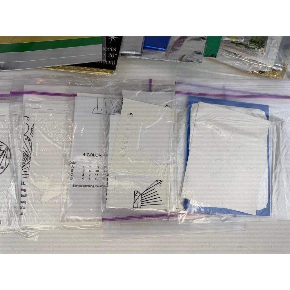Iris Folding Card Making Kit Lot 460 Cards‎ Compendium Book Yasutomo Foil Paper